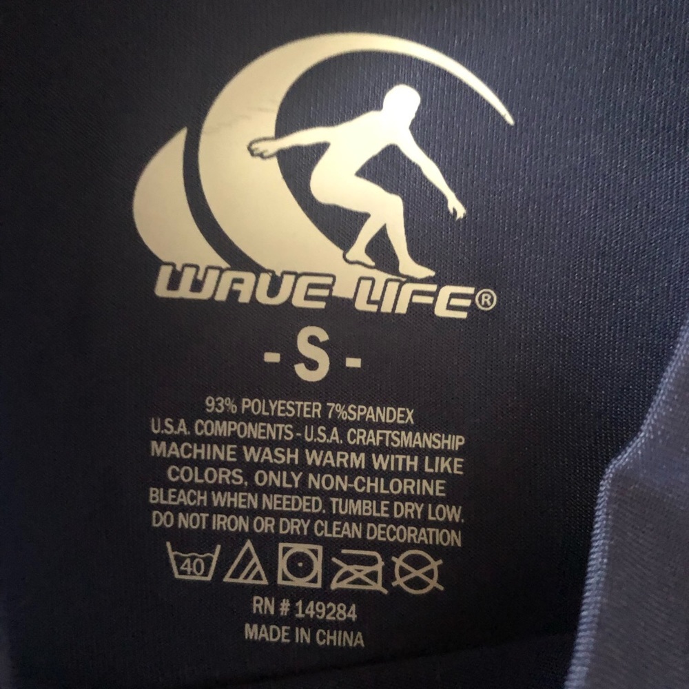 Wave Life Rashguard Shirt Size Small - Picture 4 of 4